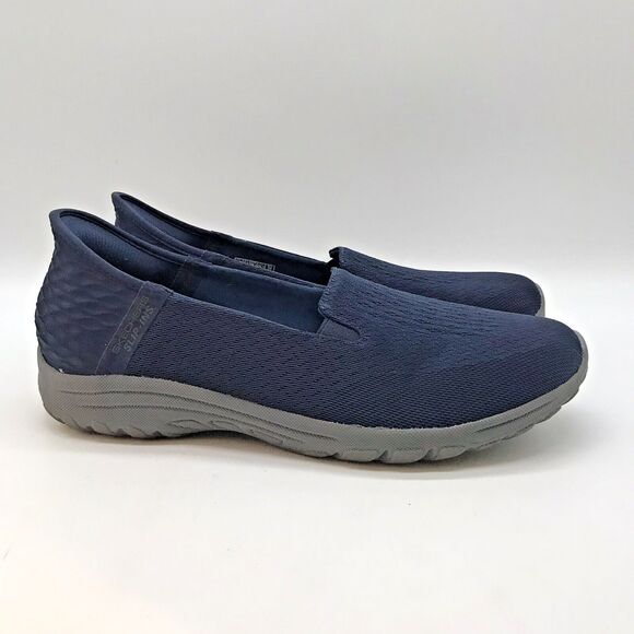 Skechers Reggae Fest 2.0 Slip-Ins Womens 9.5 Navy 158698 Hands Free Comfort Shoe - Picture 3 of 12